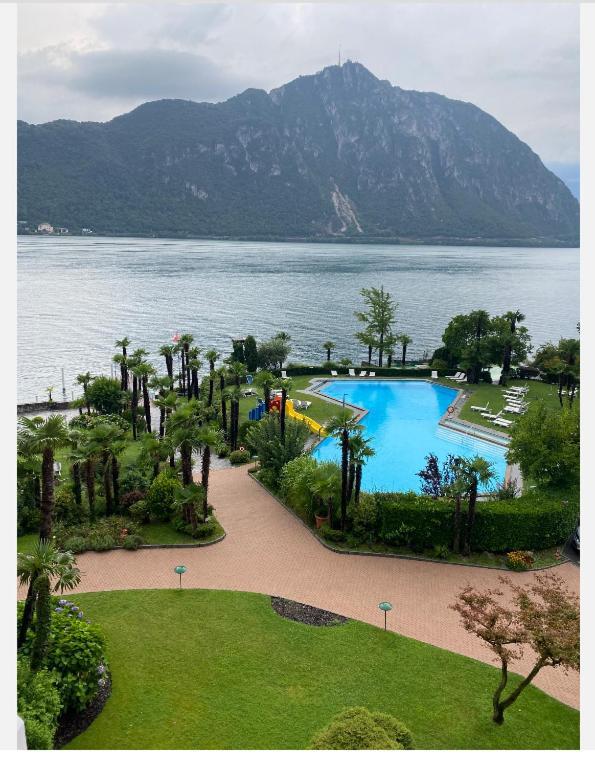 Holiday On The Lake Lugano 4 Bissone Exterior foto