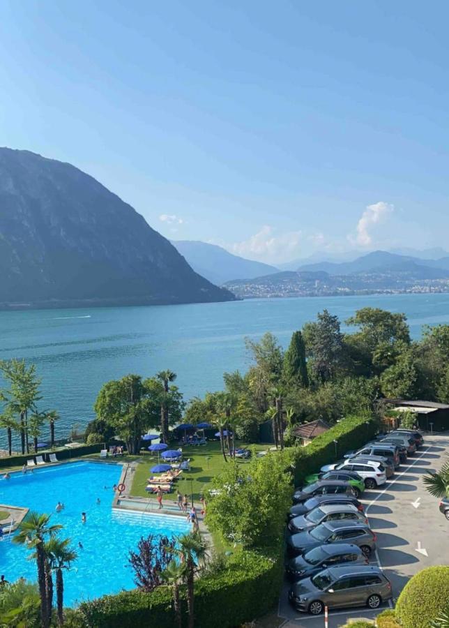 Holiday On The Lake Lugano 4 Bissone Exterior foto